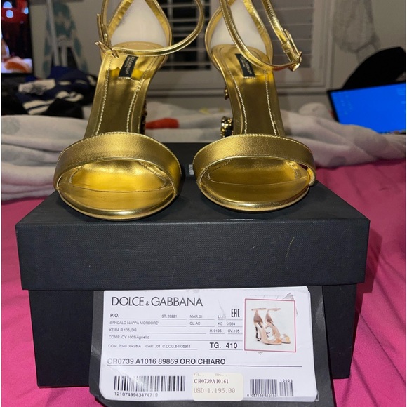 Women's D&G Sculpted High Heel Sandals WORN ONCE !! - Picture 2 of 16